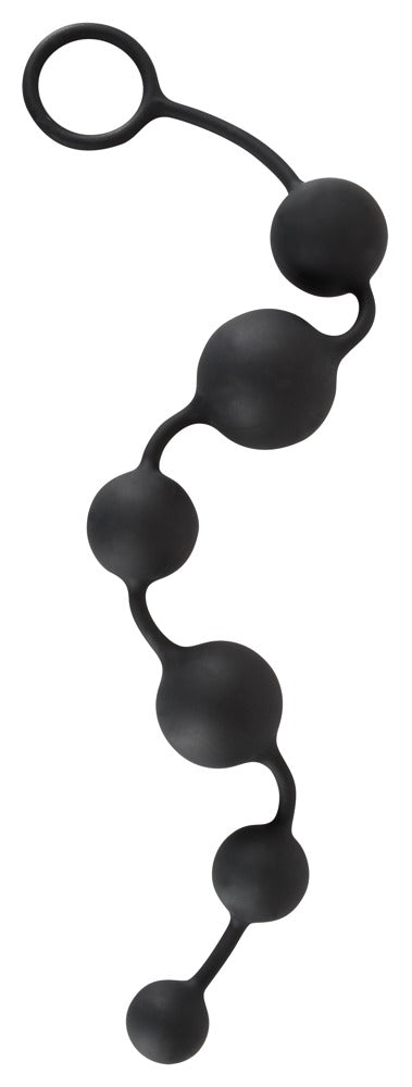 Black Velvets Anal Beads - Cadena de 6 Bolas de Silicona