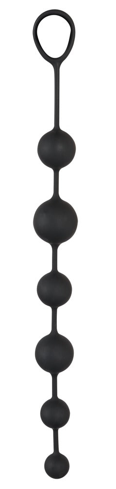 Black Velvets Anal Beads - Cadena de 6 Bolas de Silicona