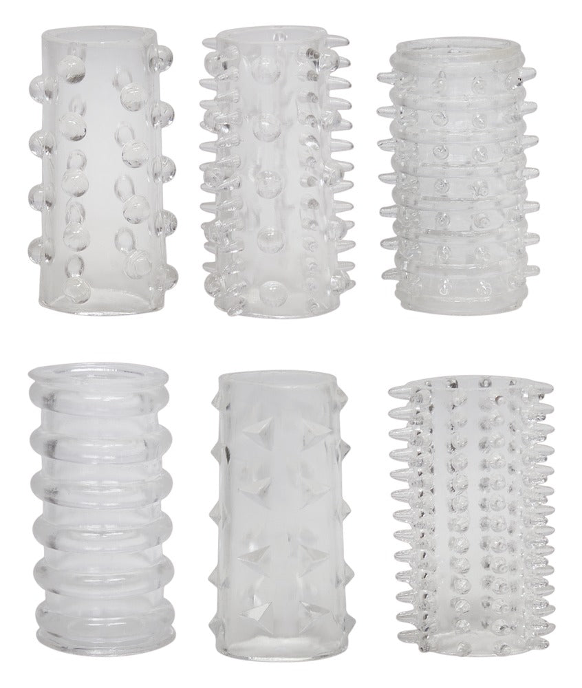 Red Roses Penis Sleeves 6 pcs - Fundas estimulantes You2Toys