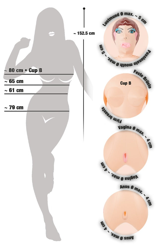 Muñeca Inflable Joann You2Toys - Tamaño Real 152cm