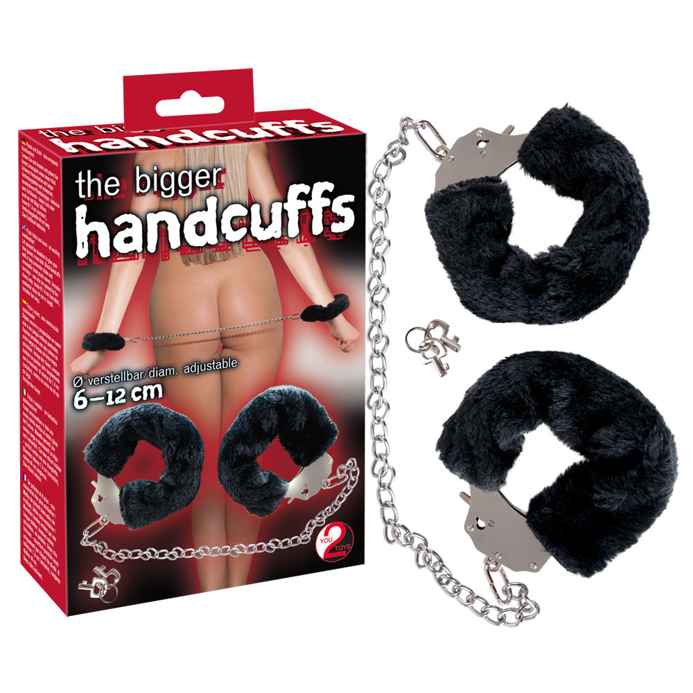 Esposas Furry Bigger You2Toys - Cadena Larga 44cm con Fundas de Felpa