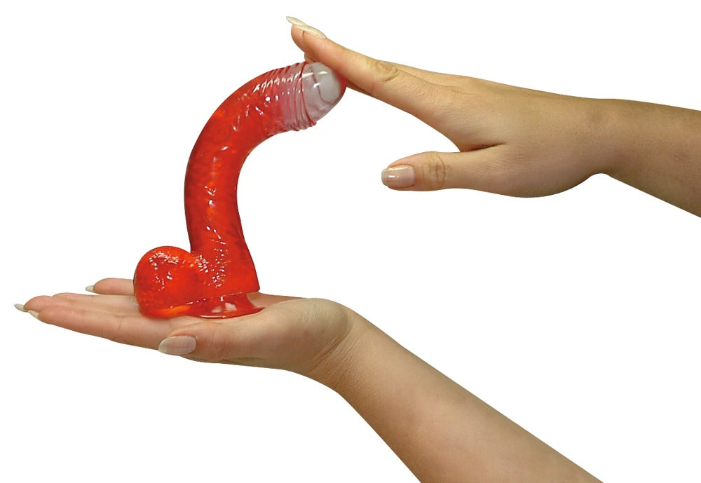 Jolly Buttcock Dildo Realista - Base Ventosa, 17 cm, PVC Flexible