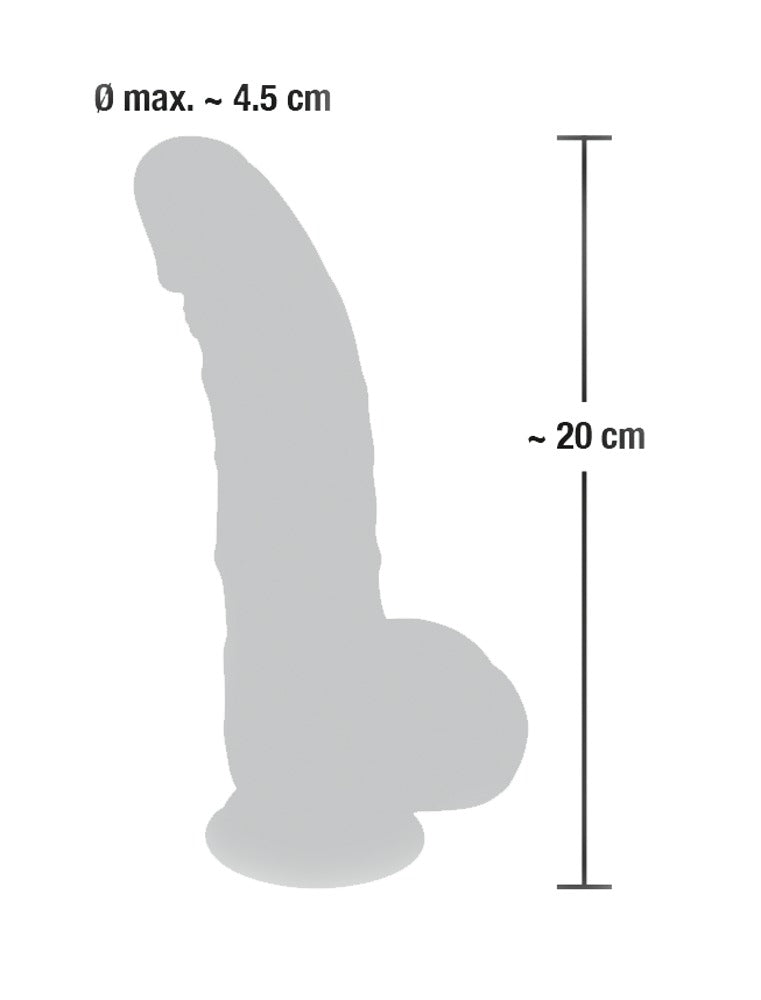 Dildo Realista Medical Silicone 20 cm con Ventosa