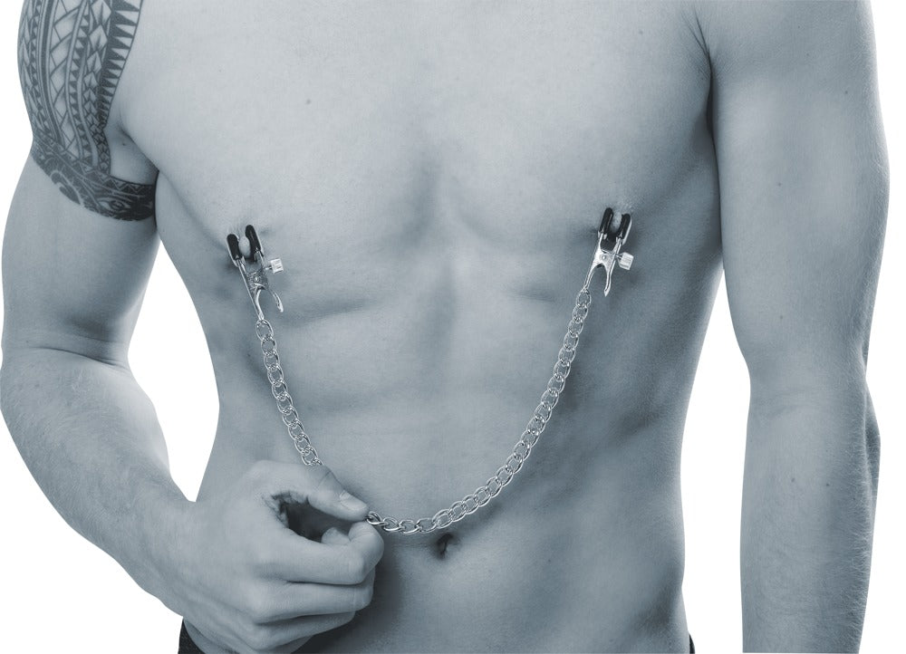 Boob Chain + Nipple Clamps SX - Cadena y Pinzas Ajustables