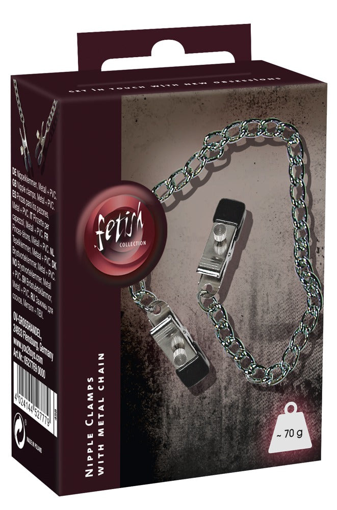 Boob Chain + Nipple Clamps SX - Cadena y Pinzas Ajustables