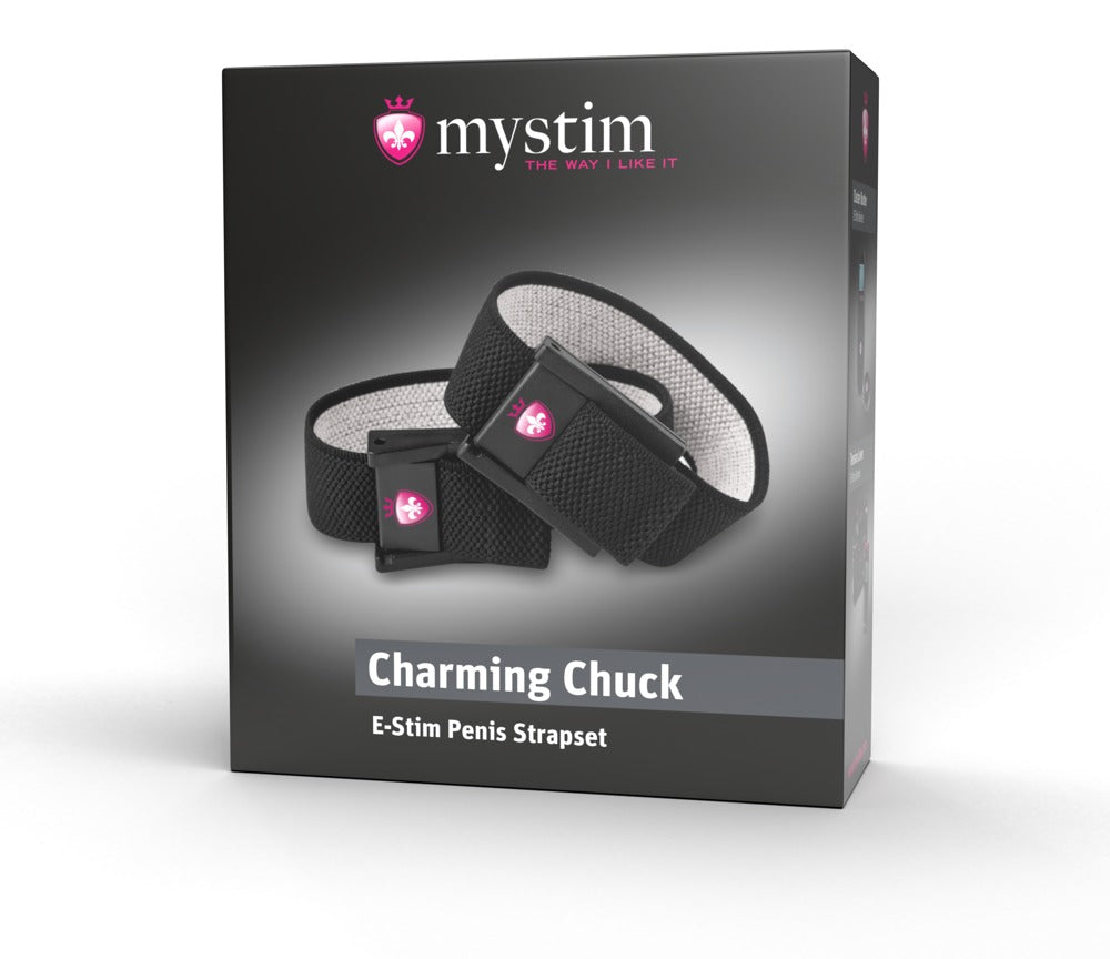Charming Chuck Electric Straps - Arnés de Electro Estimulación para Pene y Testículos