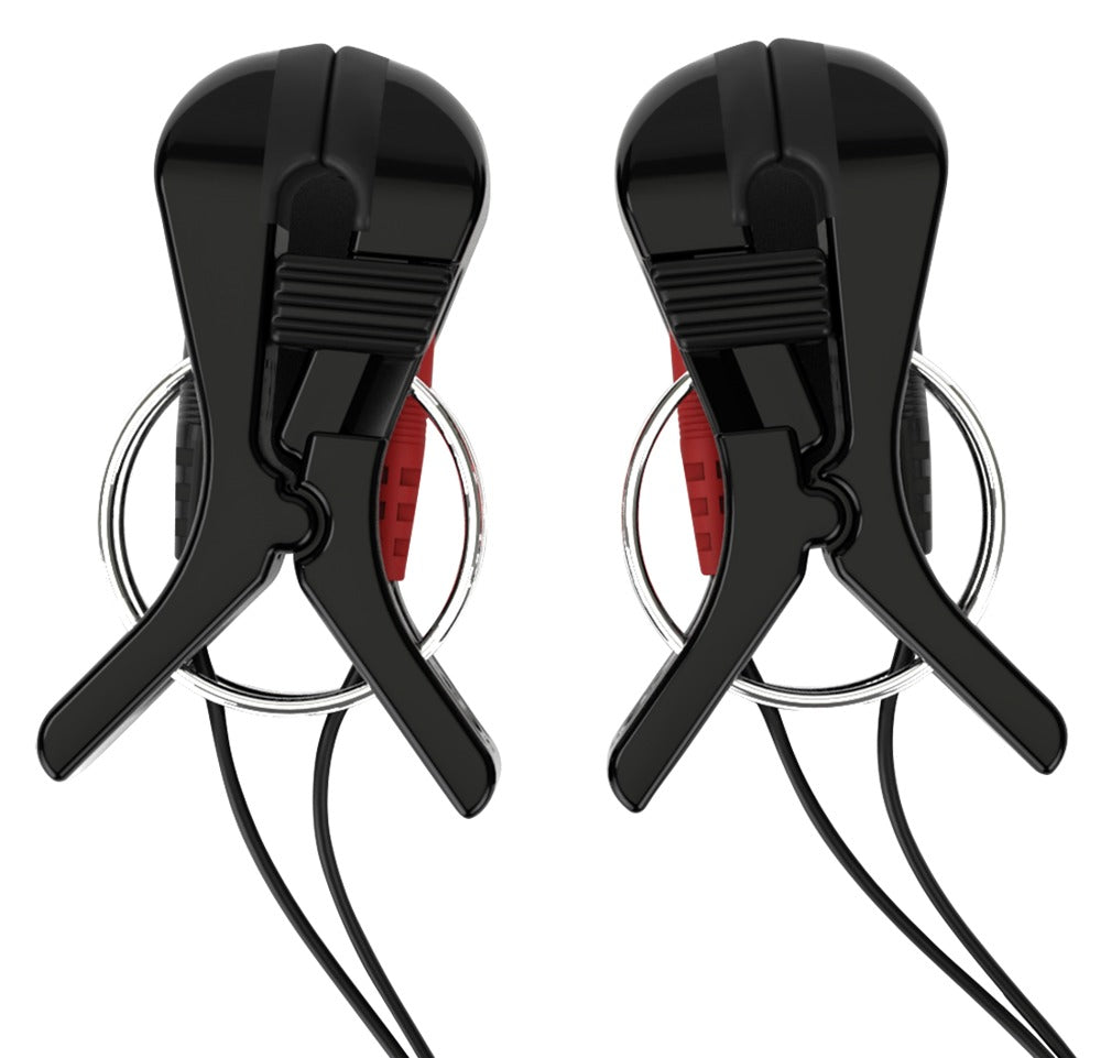 Mystim New Bites Bipolar Clamps - Pinzas Electro con Contactos Dorados