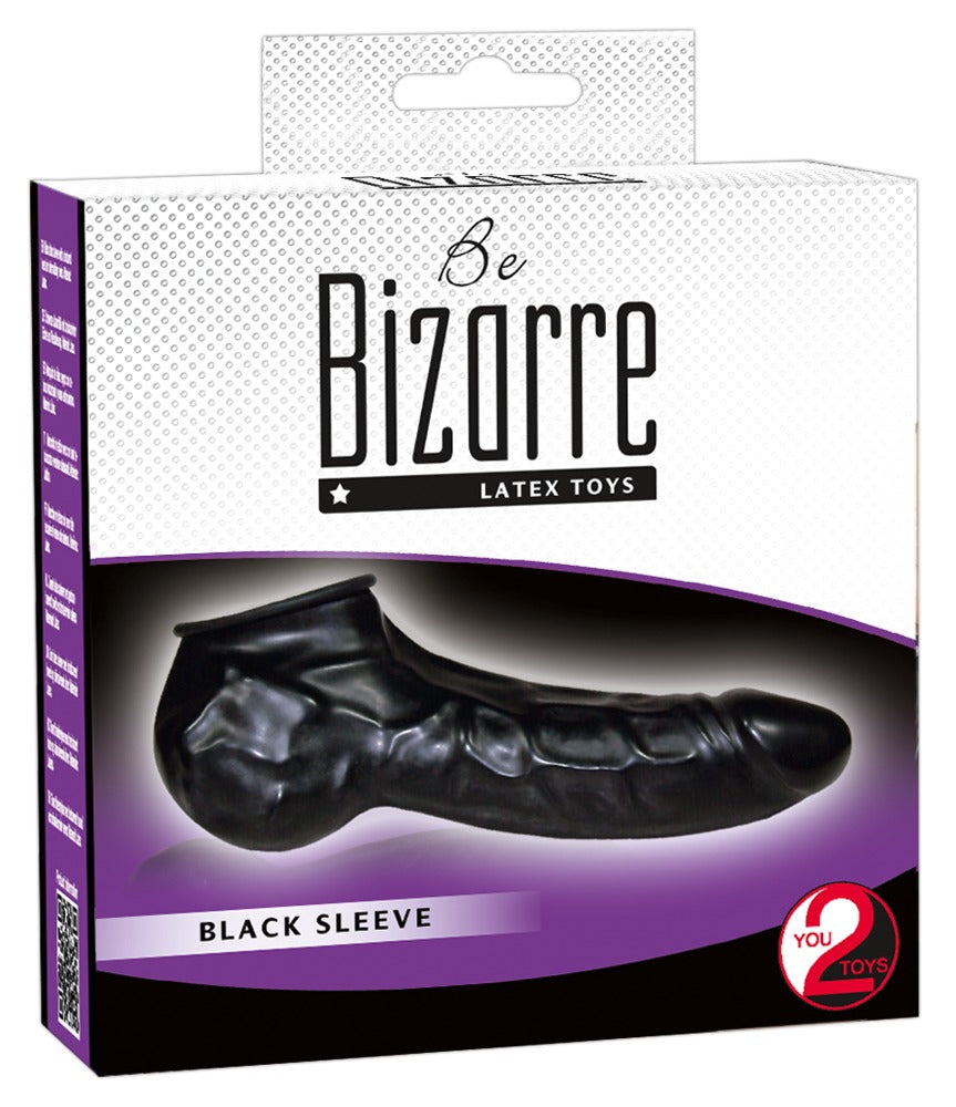 Be Bizarre Undercover Sleeve - Funda de Látex Negro You2Toys
