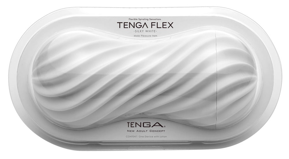 Tenga Flex Silky White - Masturbador Reutilizable con Vacío