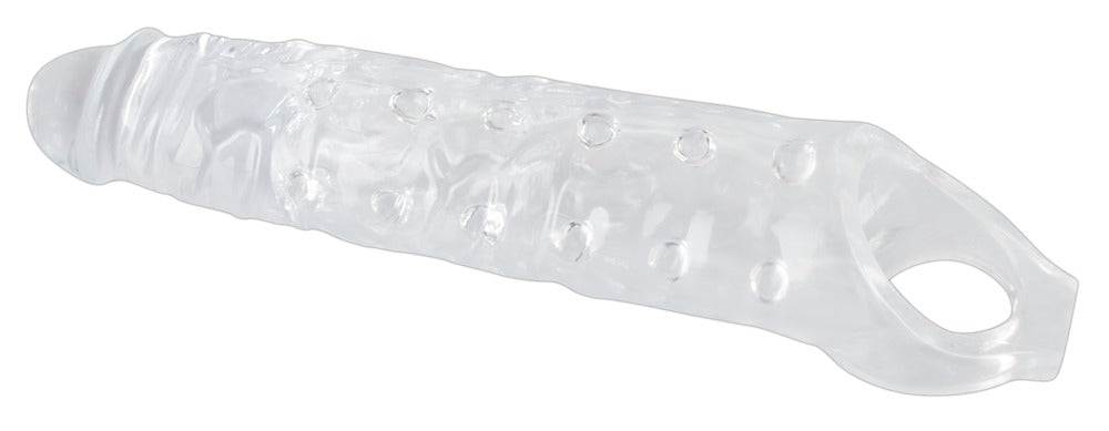 Crystal Clear Penis Sleeve - Funda Transparente con Anillo Testicular