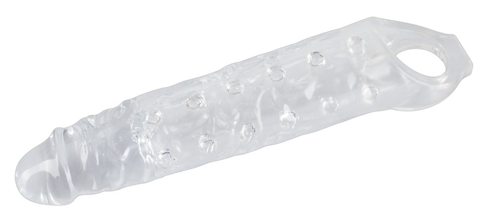 Crystal Clear Penis Sleeve - Funda Transparente con Anillo Testicular