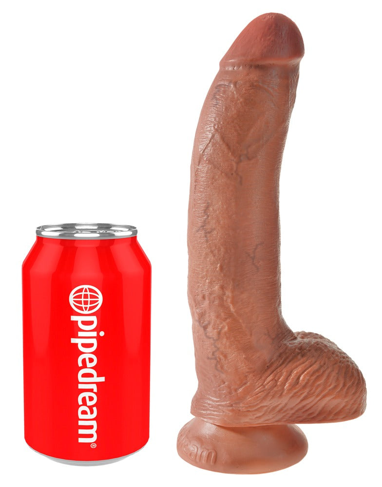 King Cock 9 Inch Balls Tan - Dildo Realista con Testículos