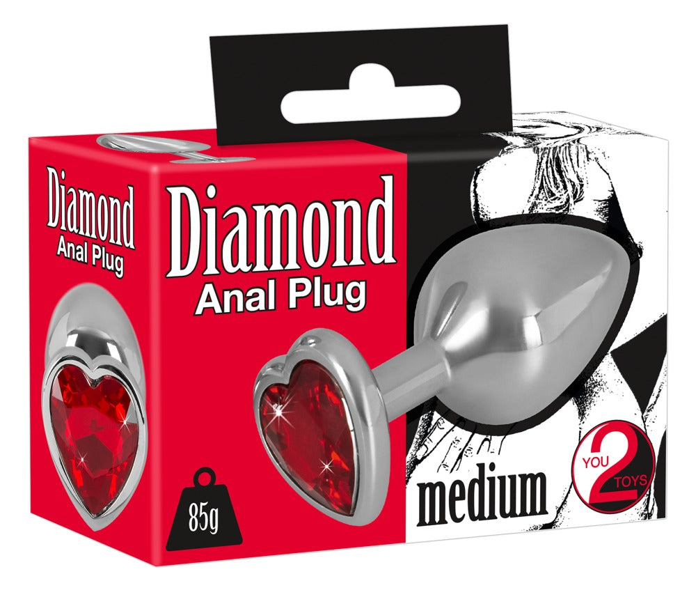 Diamond Butt Plug Medium You2Toys - Plug Anal con Piedra Preciosa