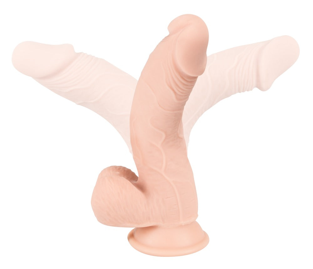 Nature Skin Medium Dildo 24cm - Consolador Realista Flexible con Ventosa