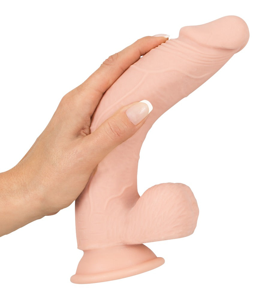Nature Skin Medium Dildo 24cm - Consolador Realista Flexible con Ventosa