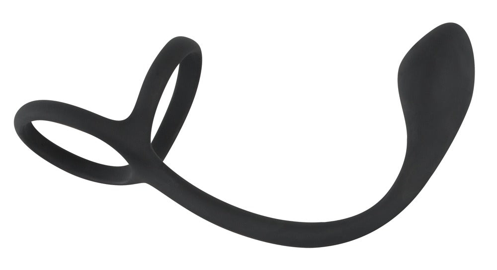 Black Velvets Cock + Ball Ring - Plug Anal 3 en 1 con Anillo Peneano