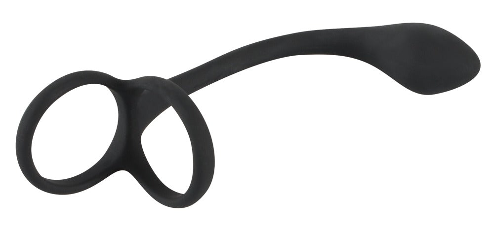 Black Velvets Cock + Ball Ring - Plug Anal 3 en 1 con Anillo Peneano