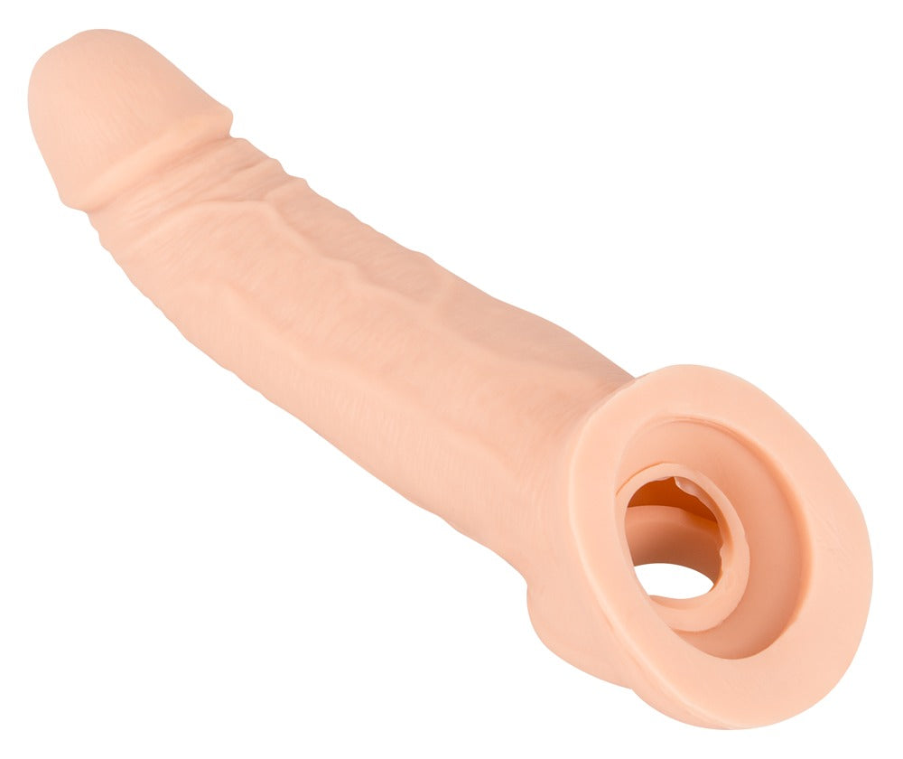 Nature Skin Penis Sleeve - Funda Alargadora con Soporte Testicular