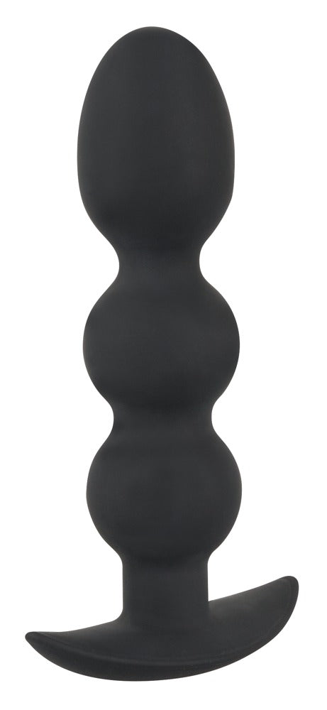 Black Velvets Heavy Beads 145g - Plug Anal Esférico con Base Ancha