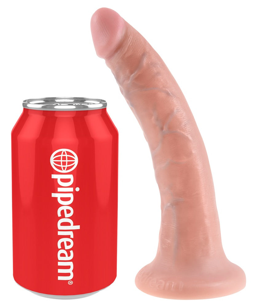 King Cock 7 inch Flesh - Dildo Realista con Base de Succión