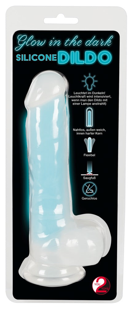 Dildo Realista You2Toys Brilla en la Oscuridad - 20,5 cm