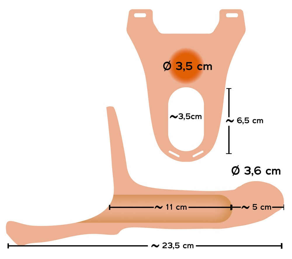 Arnés Strap-On de Silicona +5cm Medium You2Toys