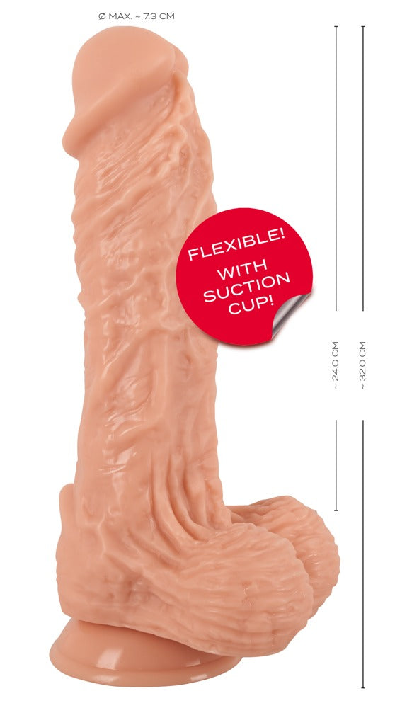 Realistixxx Giant XXL - Dildo Realista XXL con Base de Ventosa