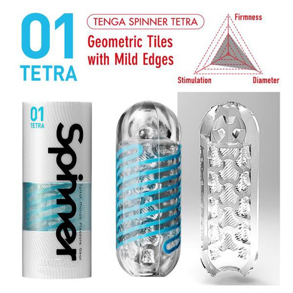 Tenga Spinner Tetra - Masturbador Giratorio Reutilizable