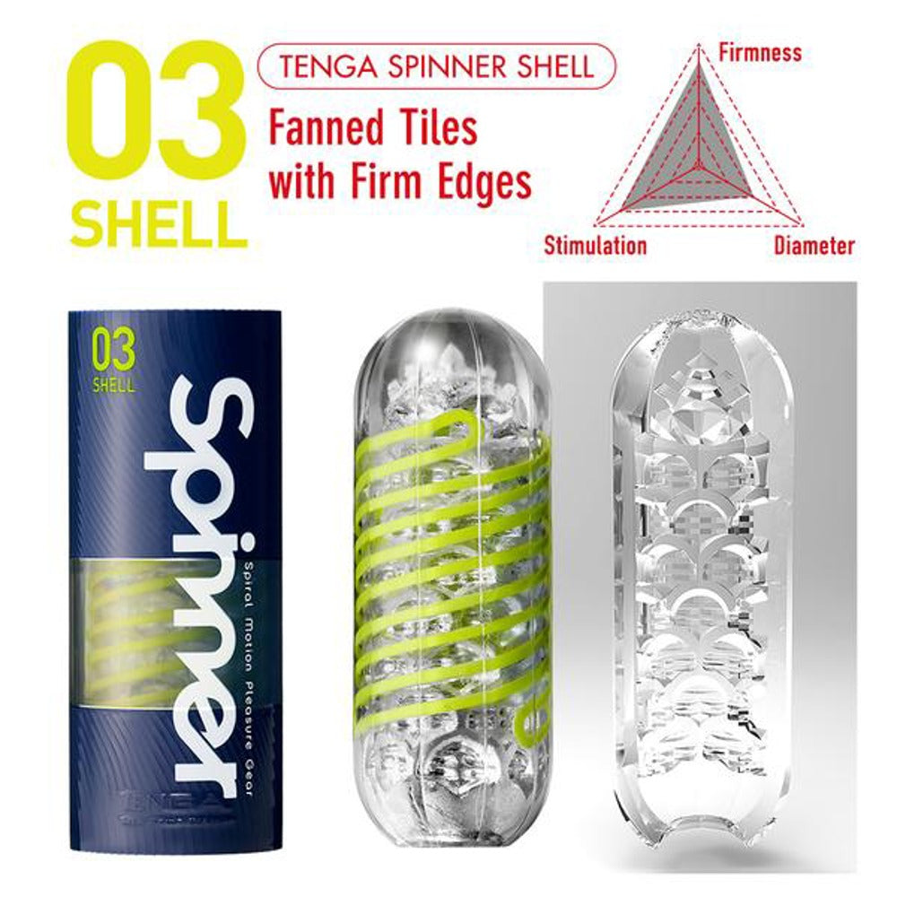 Tenga Spinner Shell - Masturbador Giratorio Reutilizable