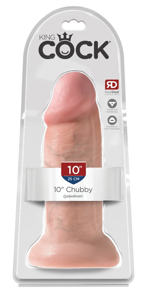 King Cock 10in. Chubby - Dildo Realista con Base de Succión