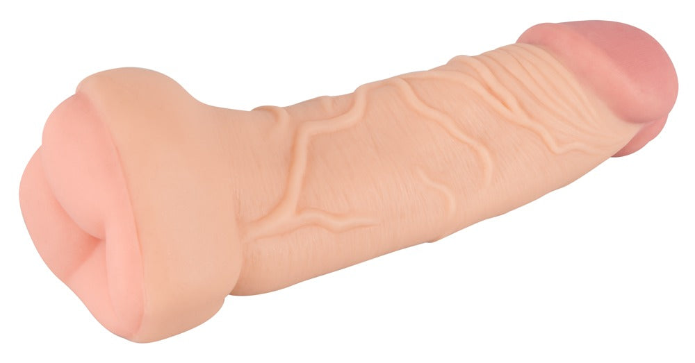 Nature Skin 2in1 Extension+Mas - Masturbador y Extensión de Pene