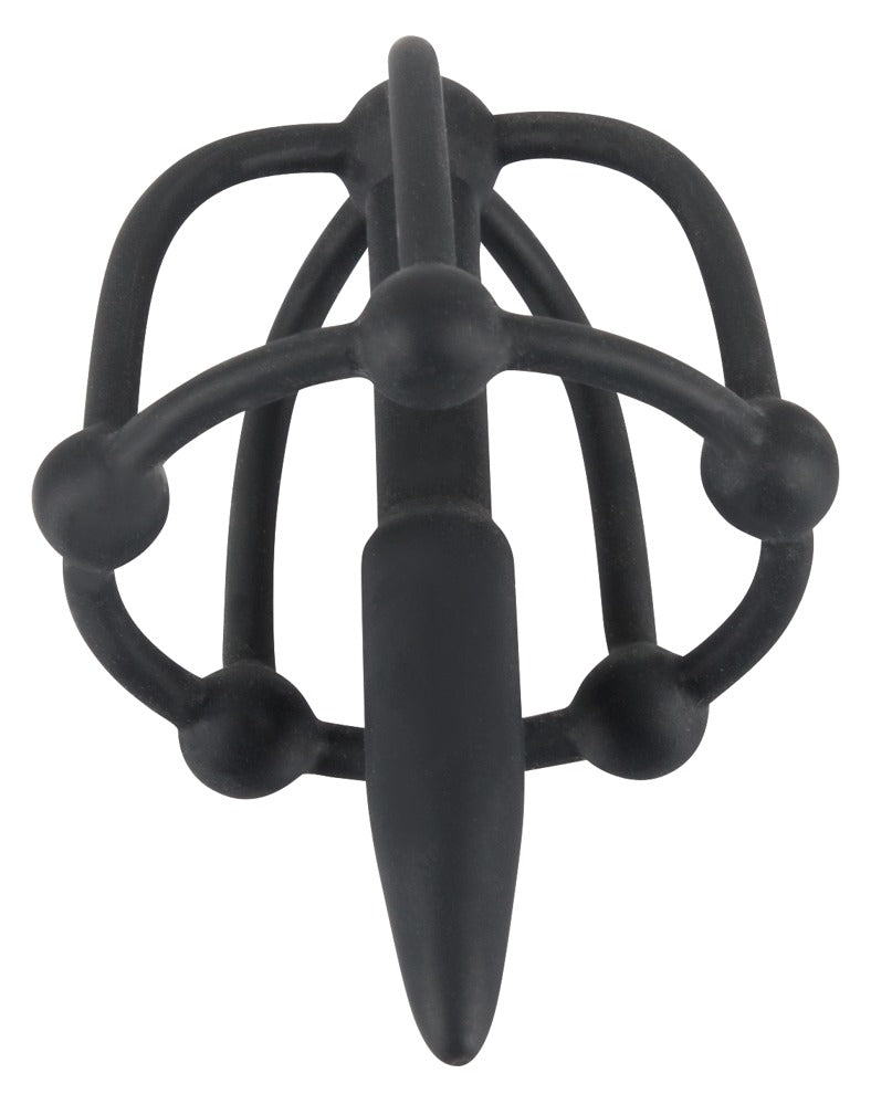Penis Plug con Jaula de Glande - Estimulación Uretral de Silicona