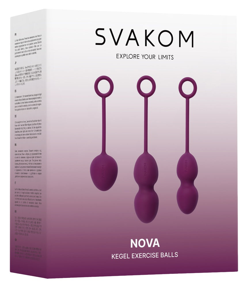 Nova Violet - Bolas Chinas Svakom para Entrenamiento del Suelo Pélvico