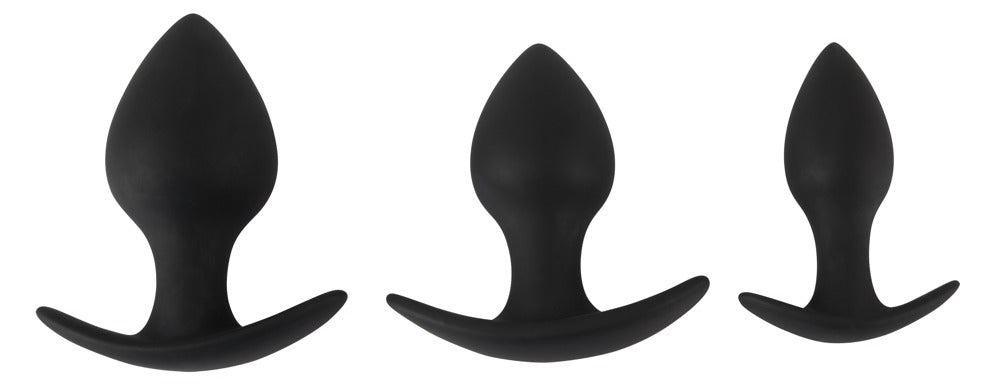 Black Velvets Anal Trainer Set - 3 Plugs de Silicona Progresivos