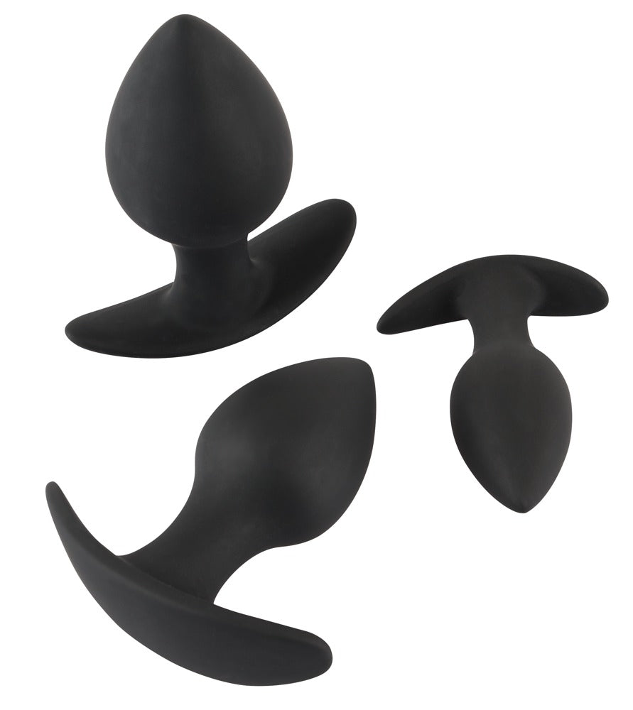 Black Velvets Anal Trainer Set - 3 Plugs de Silicona Progresivos