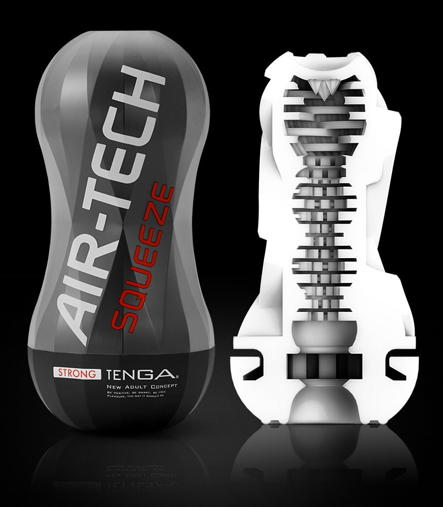 Tenga Air Tech Squeeze Strong - Masturbador Reutilizable con Aerostimulación