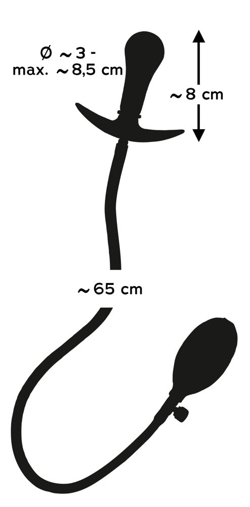 Tapón Anal Inflable You2Toys con Bola Interior y Bomba Manual