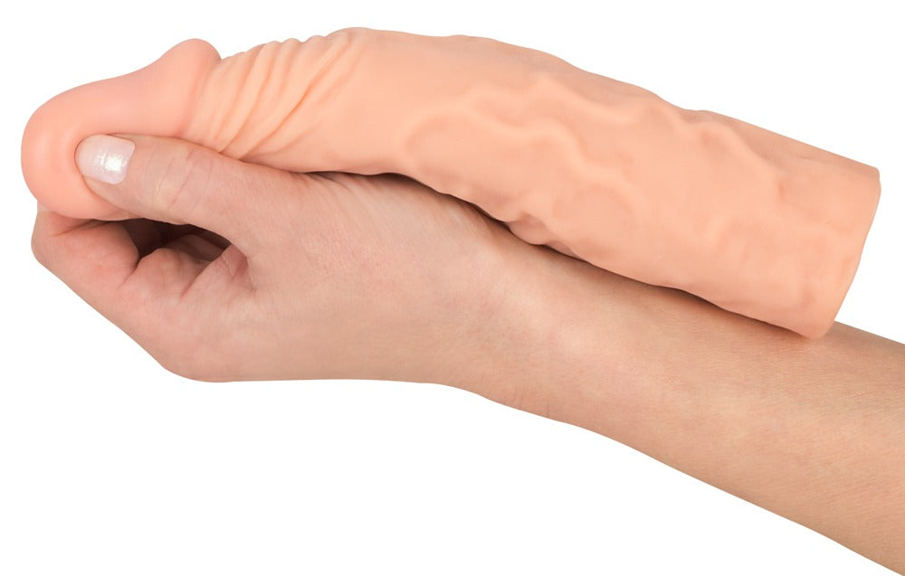 Nature Skin Extension Sleeve+3 - Funda Extensora con Glande Realista