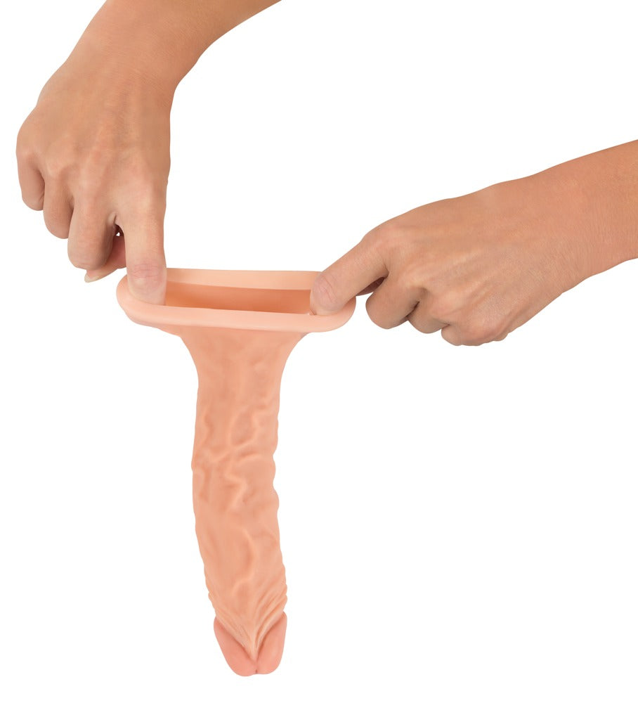 Nature Skin Extension Sleeve+3 - Funda Extensora con Glande Realista