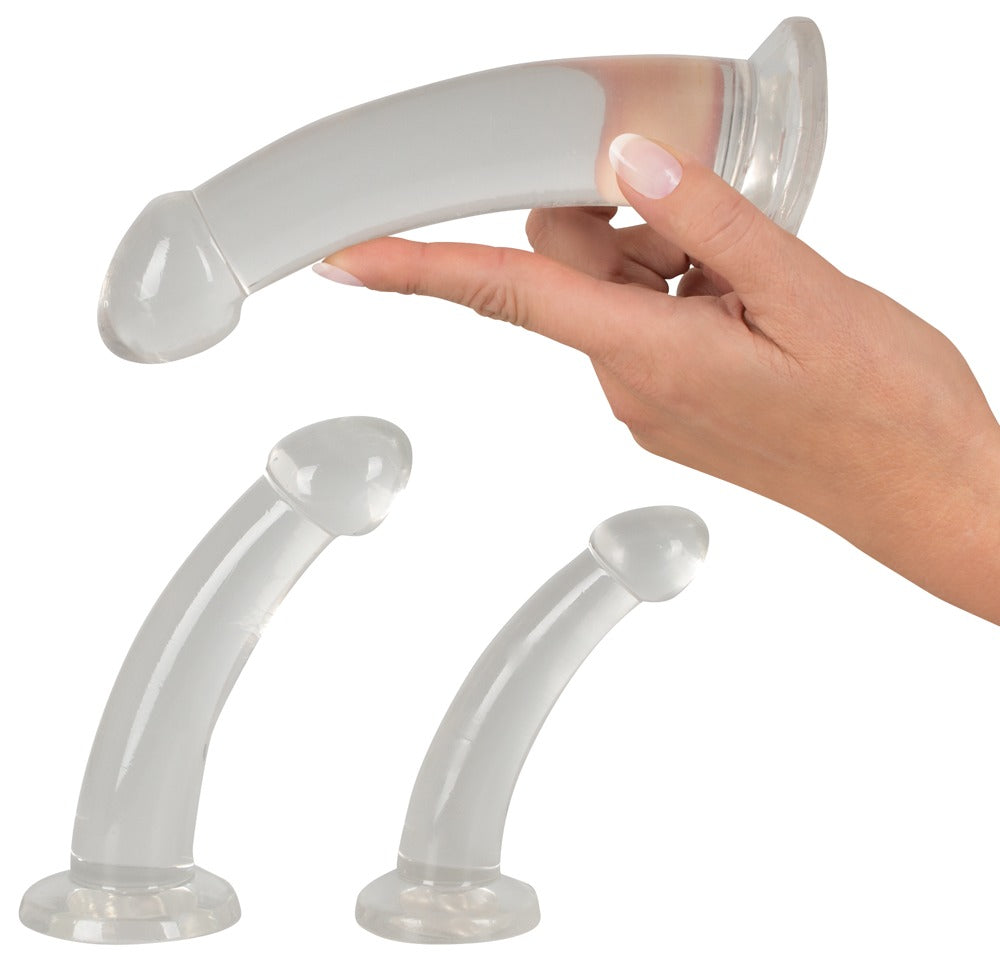 Crystal Clear Anal Training Set - Juego de 3 Consoladores Anales Progresivos