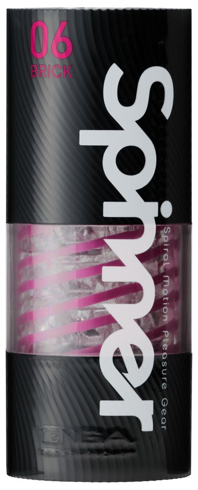 Tenga Spinner Brick - Masturbador Giratorio Reutilizable con Espiral Interna