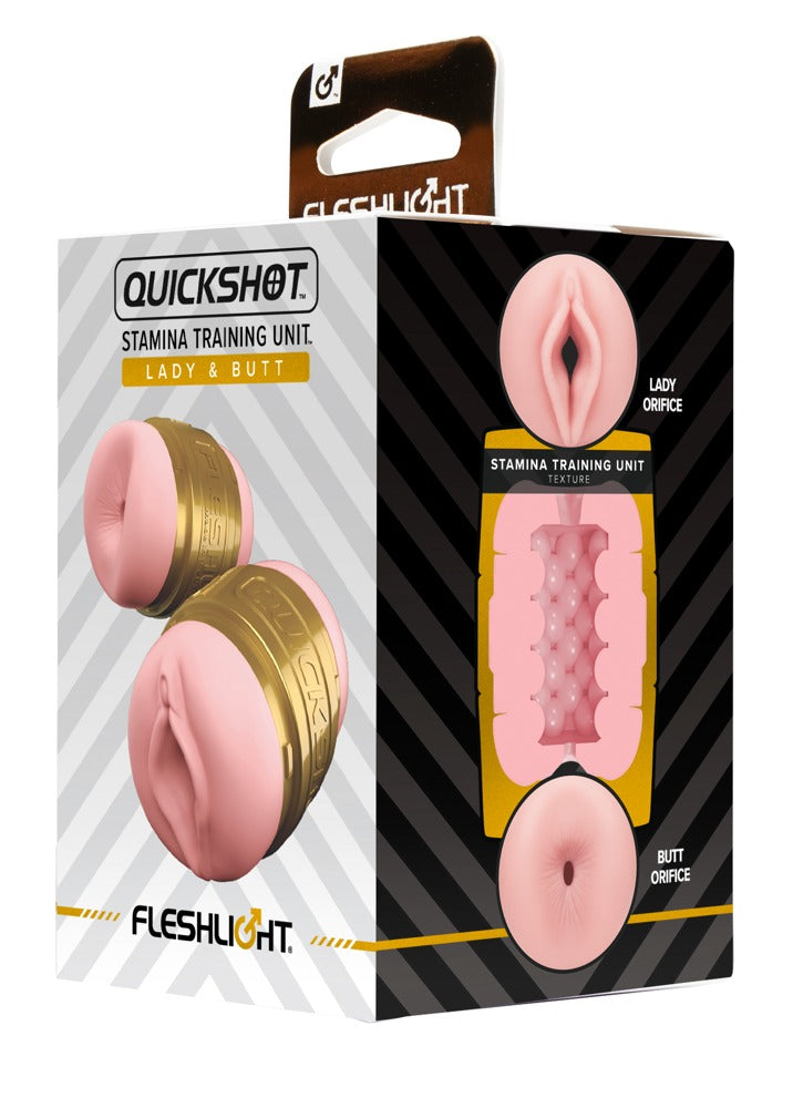 Fleshlight Quickshot STU Lady & Butt - Masturbador Compacto de Entrenamiento