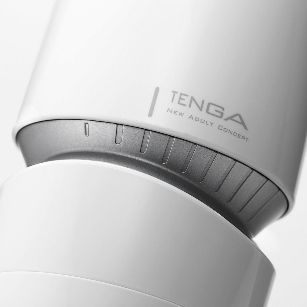 Tenga Aero Silver Ring - Masturbador con 10 Niveles de Succión y Anillo de Silicona
