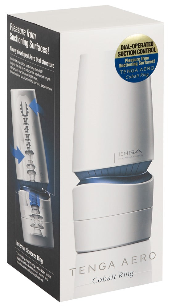Tenga Aero Cobalt Ring - Masturbador con Control de Succión en 10 Niveles