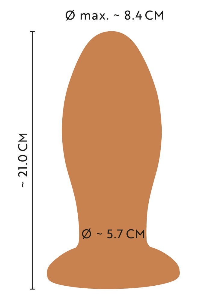 ANOS Soft Giant Butt Plug XXL - Plug Anal con Ventosa 21cm