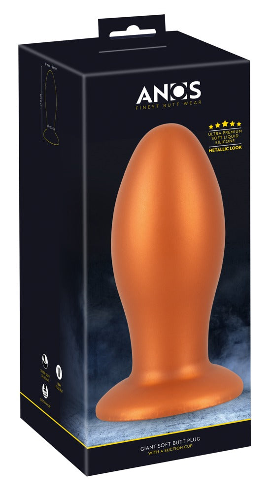ANOS Soft Giant Butt Plug XXL - Plug Anal con Ventosa 21cm