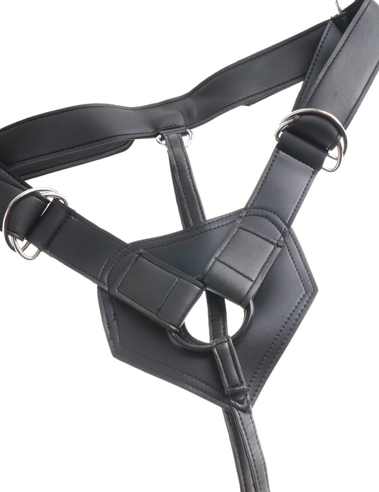 King Cock 7 Uncut with Strap-On Harness - Arnés Realista