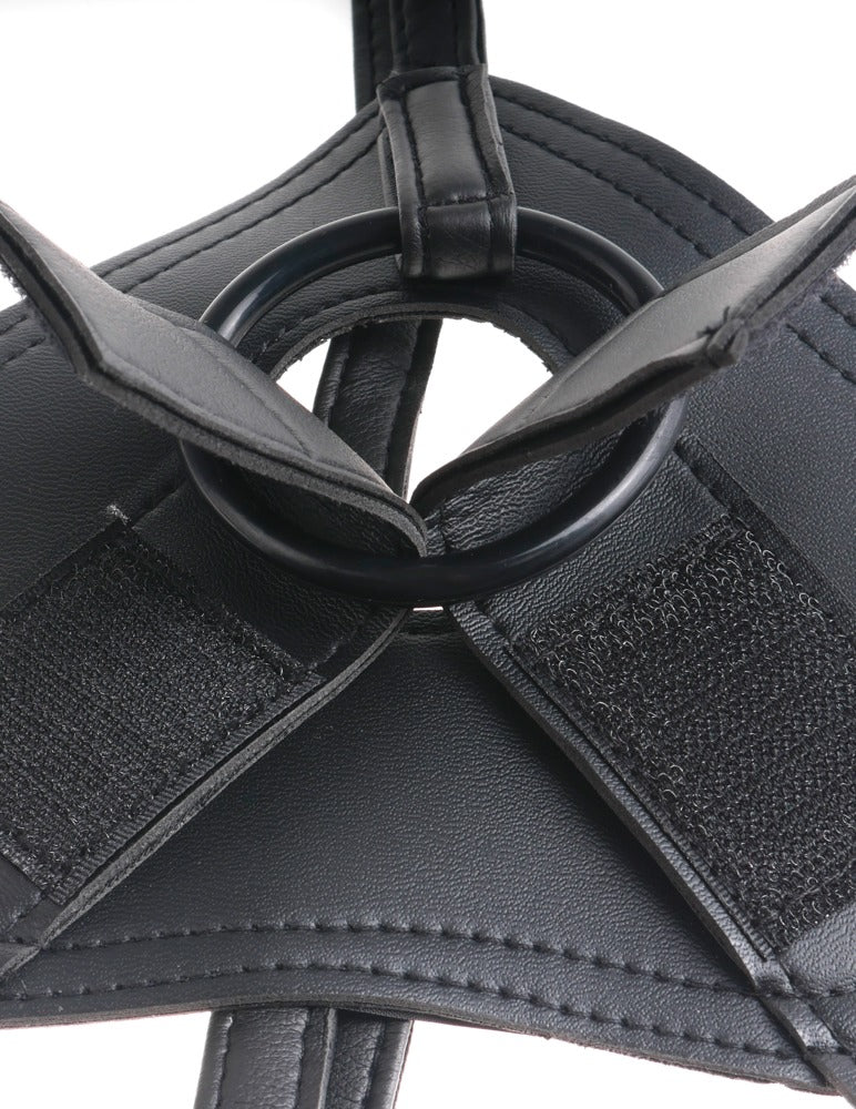 King Cock 7 Uncut with Strap-On Harness - Arnés Realista