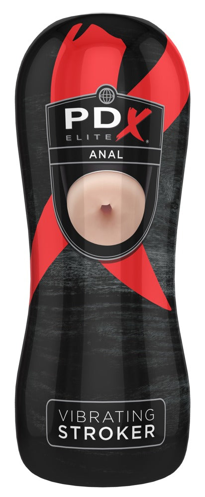 PDX Elite Vibrating Anal Stroker - Masturbador con Bullet Vibrador Removible