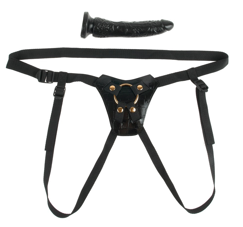 FFG Designer Strap-On Arnés Ajustable con Dildo Extraíble